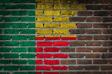 Dark brick wall - Benin
