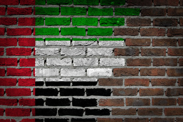 Dark brick wall - UAE