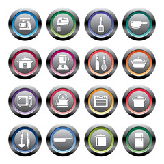 Kitchen Utensils and Appliances Icons