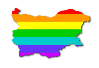 Bulgaria - Rainbow flag pattern