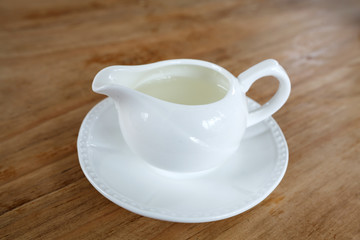 cup teapot on table