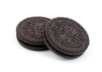 Chocolate cream cookies.