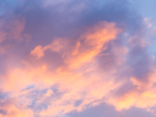 Naklejka na ściany i meble Abstract background : sunlight cloud and sky in evening