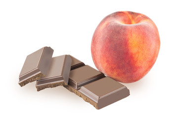 Peach and chocolate