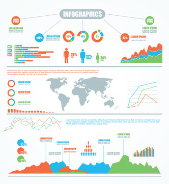 Set elements of infographics.