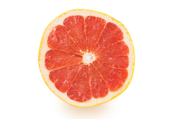 Naklejka na ściany i meble Slice of grapefruit