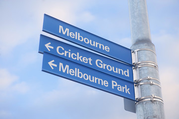 Fototapeta premium Melbourne Street Sign