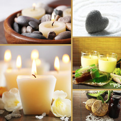 Spa therapy collage