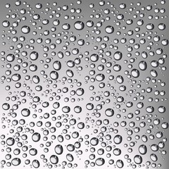 Vector Seamless Background with Water Drops