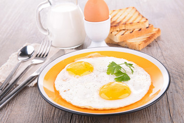 fried egg and toast