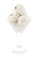 Glass with ice cream