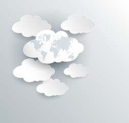 clouds for social networks.Cloud computing concept.