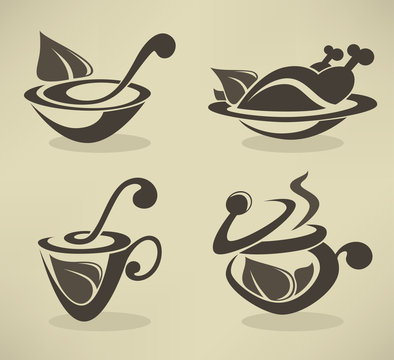 cooking equipment and food symbols