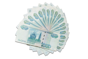 Thousand rubles banknotes