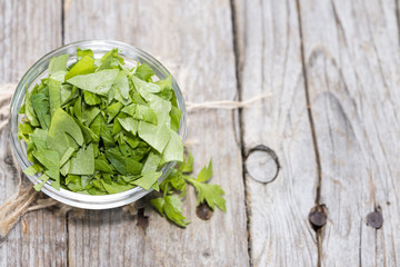 Portion of fresh Lovage