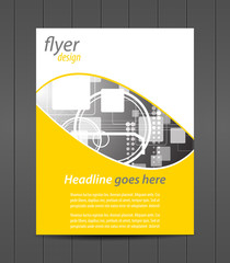 Professional business flyer template or corporate banner