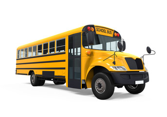 Fototapeta na wymiar Yellow School Bus