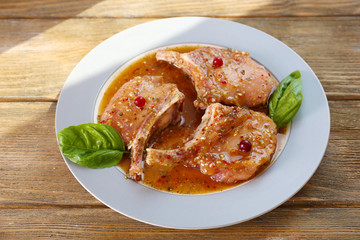 Preparing lamb chops