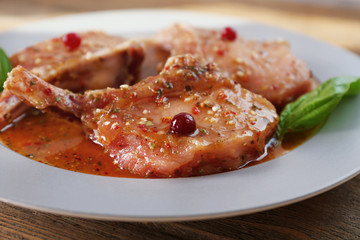Preparing lamb chops