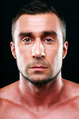 Obraz premium Closeup portrait of a handsome man