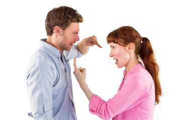 Couple arguing with each other