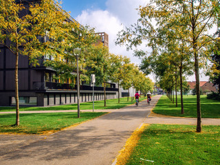 Autumn in the Sittard city. Netherlands
