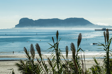 Gibraltar desde la playa