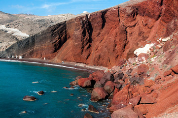 Santorini, Red Beach