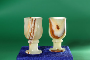 deux verres en onyx