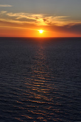 Sun over sea Lefkada