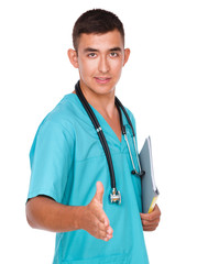 Portrait of medical male doctor