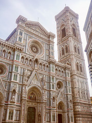 Fototapeta premium Retro look Florence Cathedral