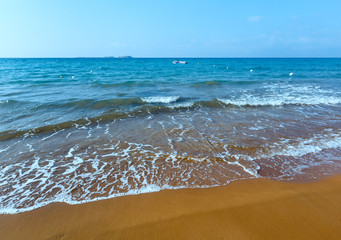 Xi Beach morning view (Greece, Kefalonia).