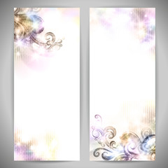 Set of fantasy vector banners.