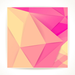 Abstract 3D geometric colorful background.