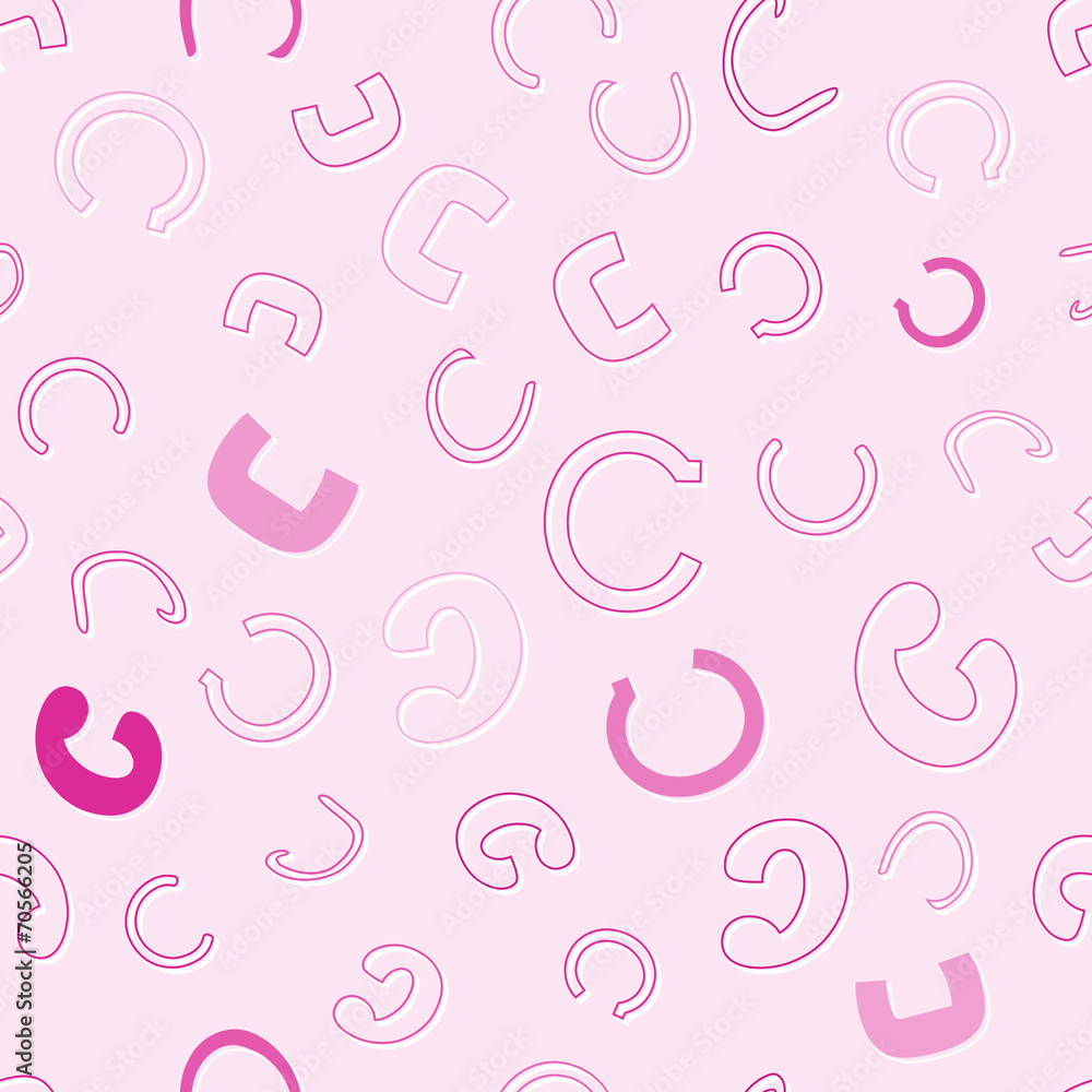 Fototapete seamless pattern with character c