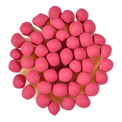 Red match on a white