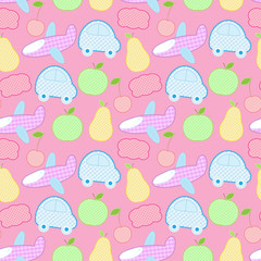 Children's seamless background