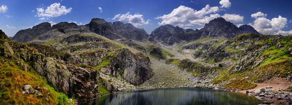 View from the pass Zawrat, Tatra