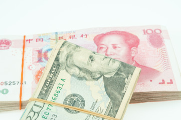 Dollar USA and RMB Chinese