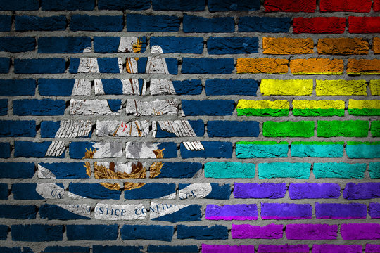 Dark brick wall - LGBT rights - Louisiana