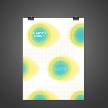 watercolor style poster template