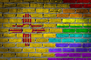 Dark brick wall - LGBT rights - New Mexico