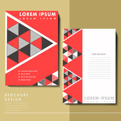 abstract modern geometric brochur