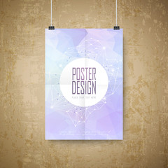 geometric style background design poster