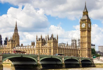 Selbstklebende Fototapete London Westminster-Ansicht
