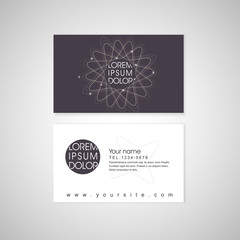 abstract elegant flower shape background business card