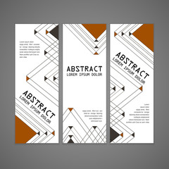 modern triangle pattern background advertising banner