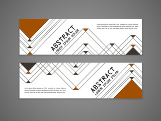 modern triangle pattern background advertising banner