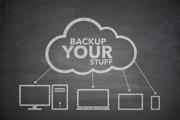 Backup your stuff concept